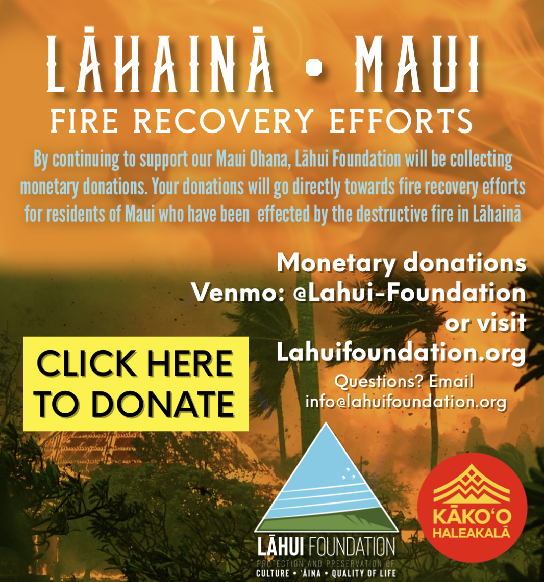 Resource Lahui Foundation's Lahaina, Maui Fire Recovery Efforts